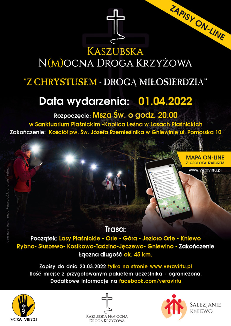 vera virtu plakat 420x594mm Nocna Droga Krzyżowa 2022